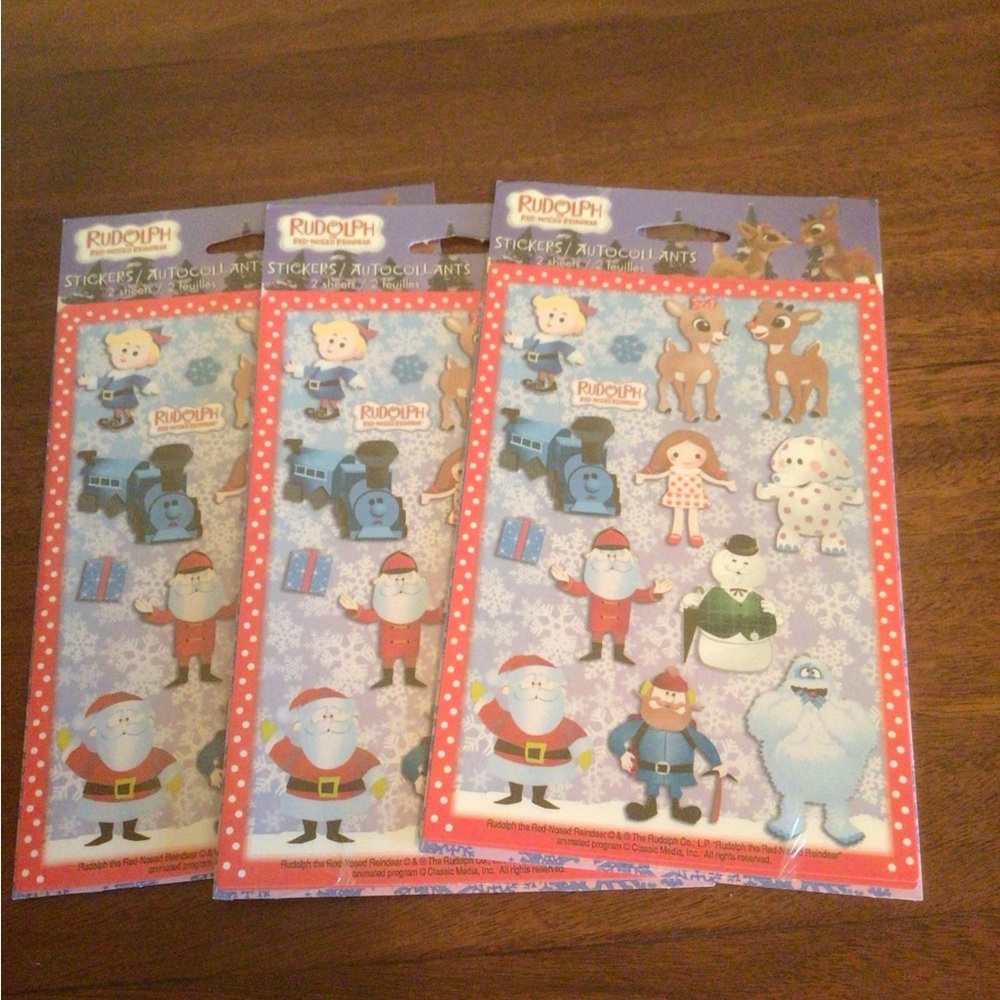 Rudolph Holiday Sticker Sheets